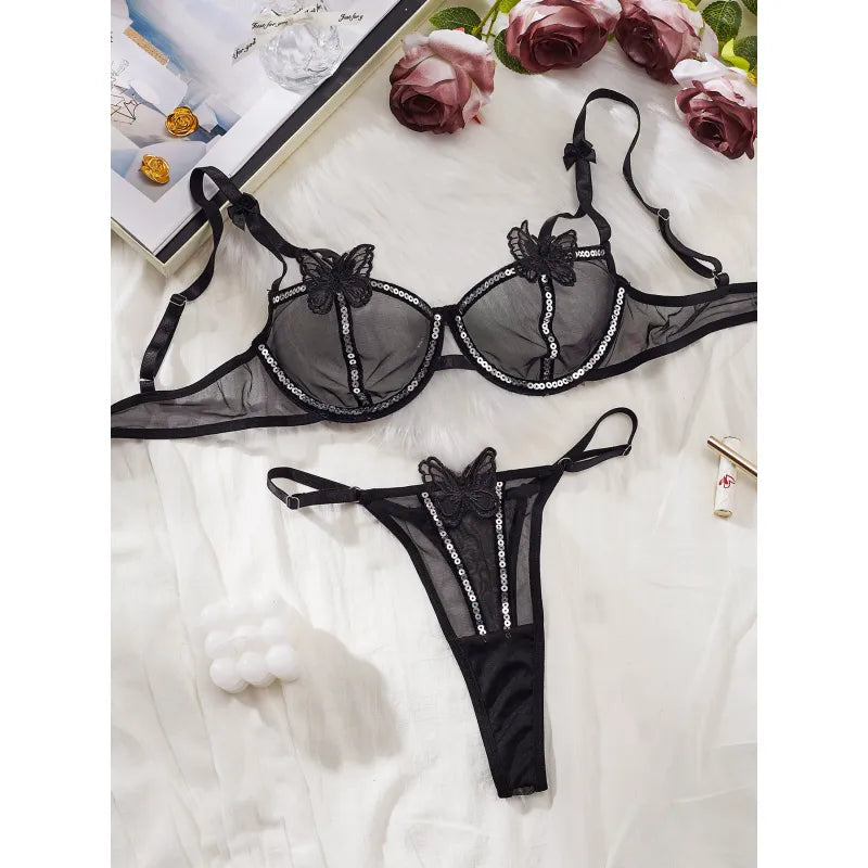 Butterfly lingerie set